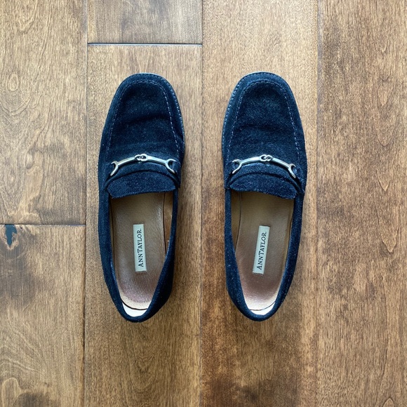 Ann Taylor | Black Suede Loafers - Picture 2 of 5